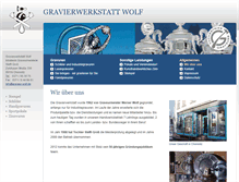 Tablet Screenshot of graveur-wolf.de